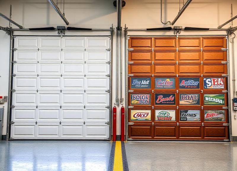 Side by side comparison of different garage door brands