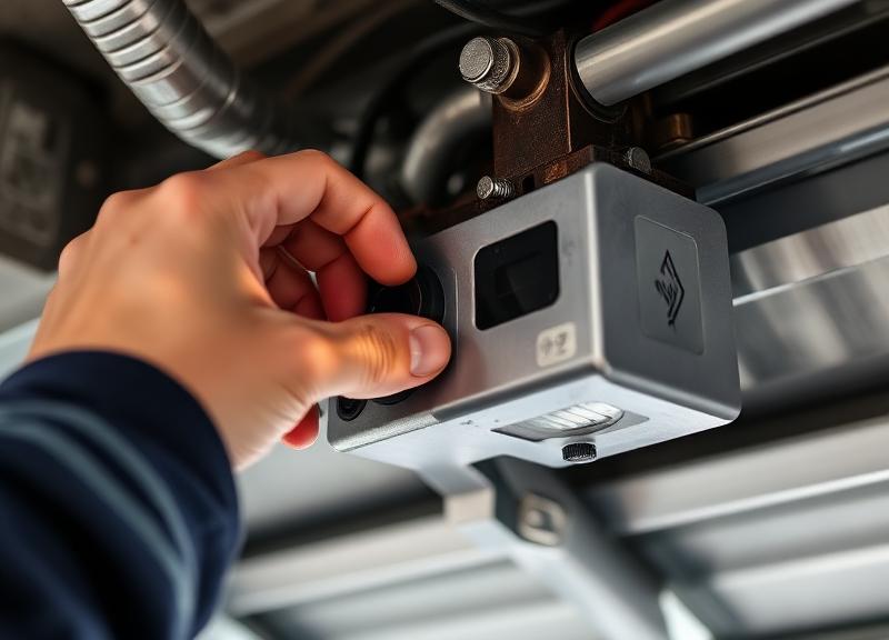 Garage door limit switch adjustment by professional technician