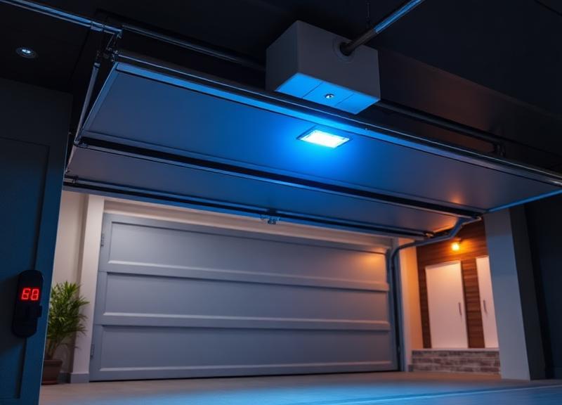 Garage door safety sensors for crush prevention